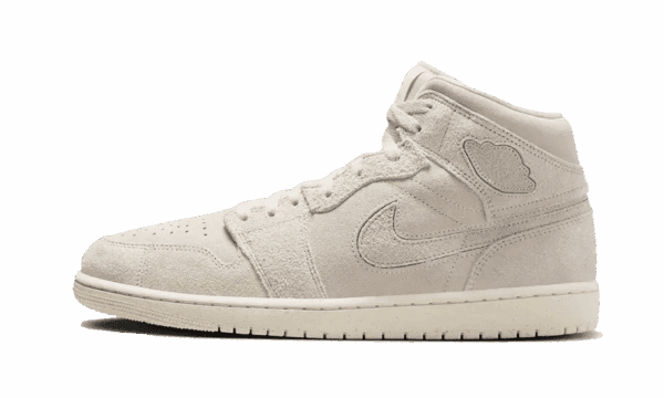 Air Jordan 1 Mid Craft Suede Ivory