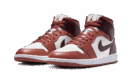 Air Jordan 1 Mid Dusty Peach Night Maroon