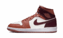 Air Jordan 1 Mid Dusty Peach Night Maroon