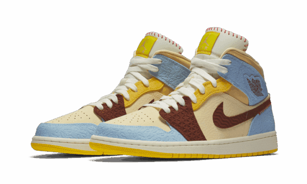 Air Jordan 1 Mid Fearless Maison Château Rouge - immagine 2