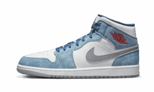 Air Jordan 1 Mid Französisch Blau Feuerrot