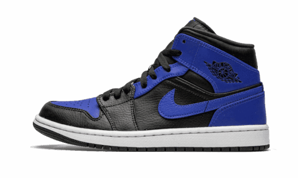 Air Jordan 1 Mid Hyper Royal in pelle bottalata