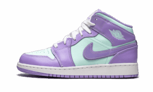 Air Jordan 1 Aqua púrpura medio