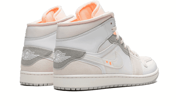 Air Jordan 1 Mid SE Craft Inside Out White Grey - Imagen 3