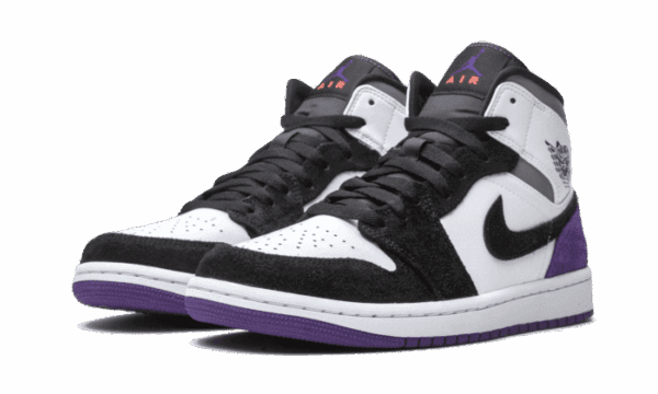 Air Jordan 1 Mid SE Varsity Purple – Image 2