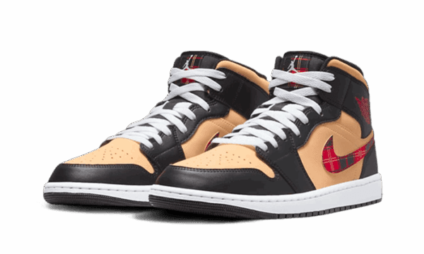 Air Jordan 1 Mid SE Tartan Swoosh - Imagen 2