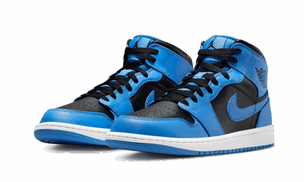 Air Jordan 1 Mid University Blue Black – Image 2