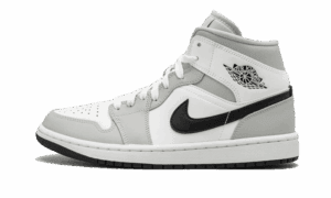 Air Jordan 1 Mid White Light Smoke Grey