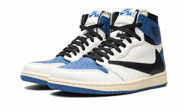 Air Jordan 1 Retro High OG SP Travis Scott Fragment Military Blue - Image 2