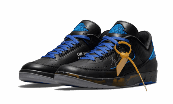Air Jordan 2 Retro Low SP Off-White Black Blue - Image 2