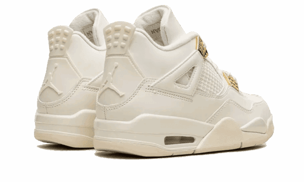 Air Jordan 4 Sail Metallic Gold - Image 3