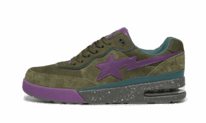 Bape Road Sta Dark Green Suede