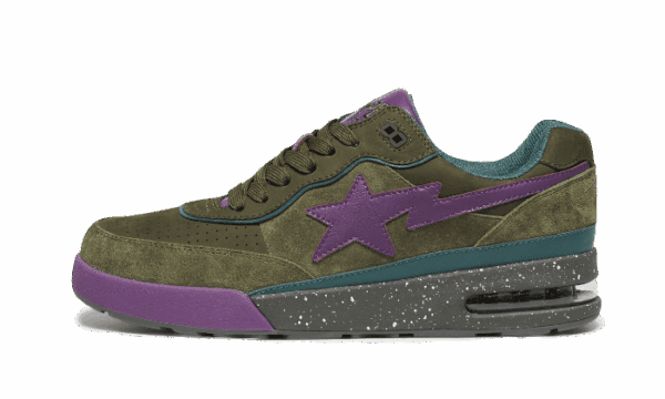 Bape Road Sta Dark Green Suede