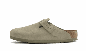Boston Suede Leather Faded Khaki