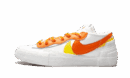 Blazer Low Sacai Blanco Magma Naranja