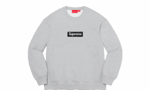Box Logo Crewneck Heather Grey