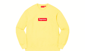 Box Logo Crewneck Pale Yellow