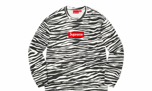 Box Logo Crewneck Zebra