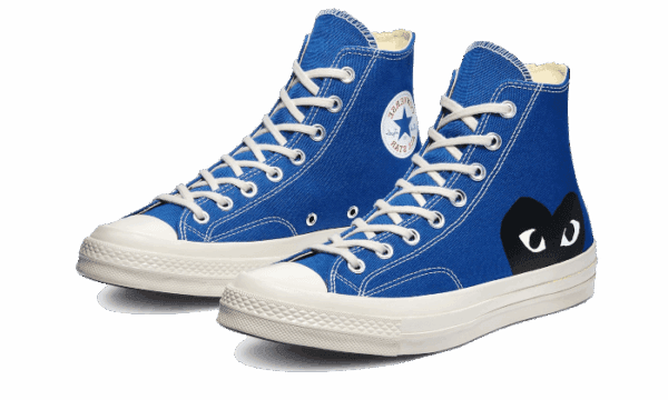 Chuck Taylor All-Star 70s Hi Comme des Garçons PLAY Blue Quartz - Image 2