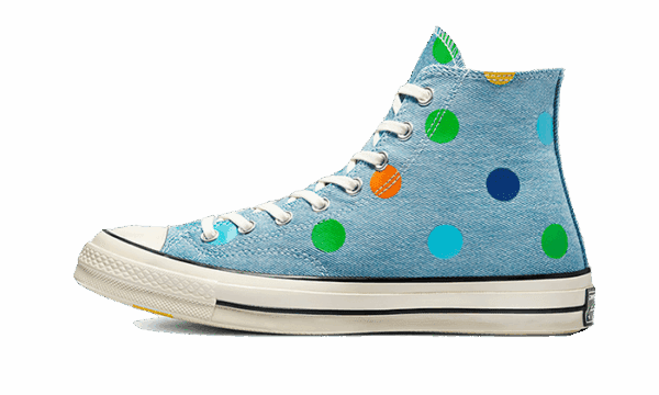 Chuck Taylor All-Star 70s Hi Golf Wang Denim Polka Dots