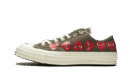Chuck Taylor All-Star 70s Ox Comme des Garçons PLAY Multi Heart Green