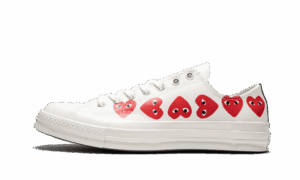 Chuck Taylor All-Star 70s Ox Comme des Garçons PLAY Multi-Heart White