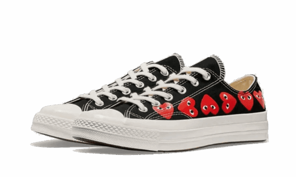 Chuck Taylor All Star 70 Ox Comme des Garcons PLAY Multi-Heart Black – Image 2