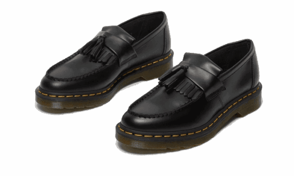 Adrian Smooth Leather Tassel Loafer Black - immagine 2
