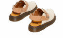 Pantoletten Jorge Beige Wildleder
