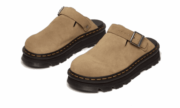 Mules ZebZag Savannah Tan Suede – Image 2