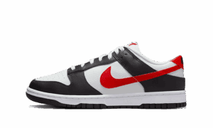 Dunk Low Black White Red