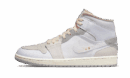 Air Jordan 1 Mid SE Craft Inside Out Blanco Gris