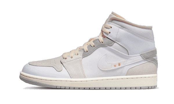 Air Jordan 1 Mid SE Craft Inside Out Blanco Gris