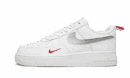 Air Force 1 Low Bianco Rosso Mini Swoosh