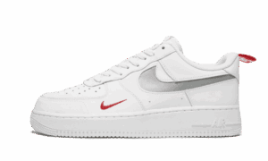 Air Force 1 Low White Red Mini Swoosh