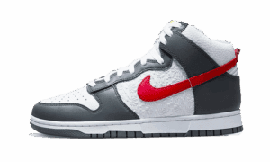 Dunk High Embossed Basketball Grey Red
