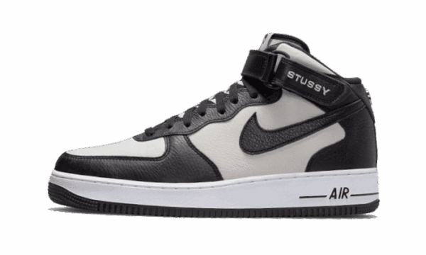 Air Force 1 Mid Stussy Gris Negro