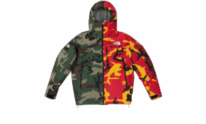 Giacca a conchiglia con cuciture nastrate Split The North Face Camo