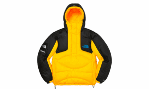 Supreme The North Face 800-Fill Pullover con cappuccio e mezza zip giallo