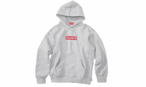 Felpa con cappuccio Swarovski Box Logo Grigio