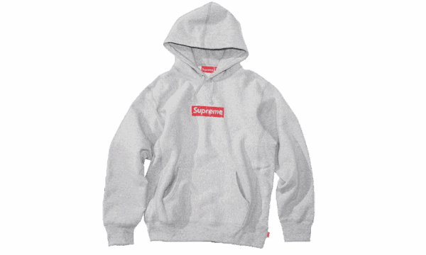 Sweat à capuche avec logo Swarovski Box Gris