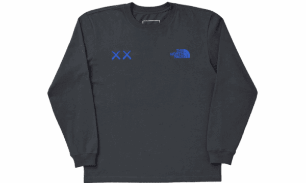 KAWS Langarm T-Shirt Asphalt Grau