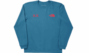 KAWS Langarm-T-Shirt Mallard Blue