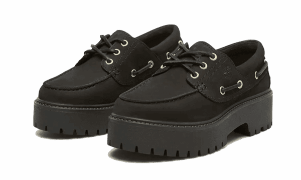 Stone Street Boat Shoe Black – Image 2