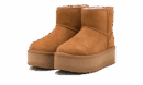 Classic Mini Plateaustiefel Kastanie