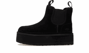 Neumel Platform Chelsea Boot Black