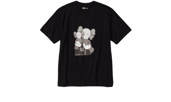T-Shirt KAWS Black Graphic (Asian Sizing)