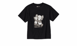 T-Shirt KAWS Schwarz Grafik